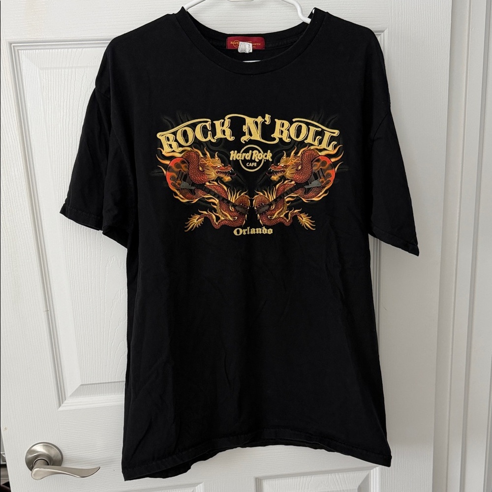 Hard Rock Cafe Black Tee - Dragon Rock Design